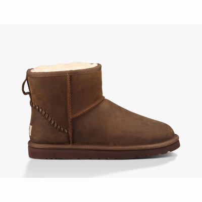 Botas UGG Classic Mini Deco Homem Marrom | PT-IFYHC